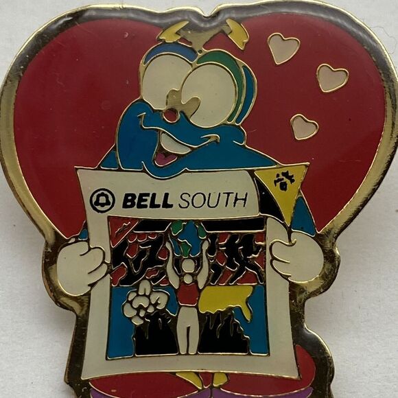 Atlanta Olympic Games Hat Lapel Pin Izzy Bell South Telephone‎ Yellow Pages 1996 - Picture 2 of 6